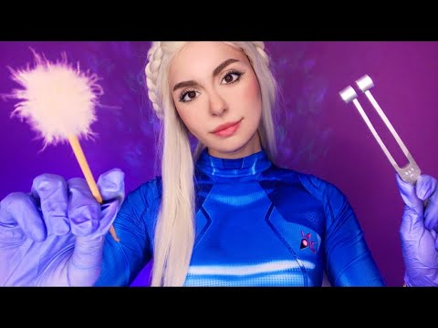 ASMR ALIEN Ear Exam Ear Cleaning Hearing Test Roleplay 👂 Medical Otoscope, Tuning Fork, Beep Test