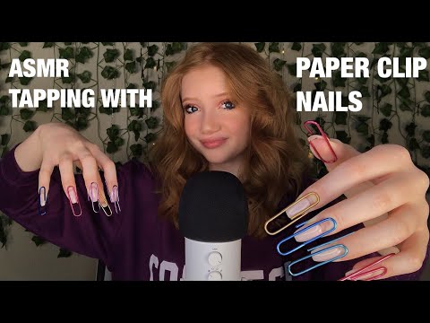 ASMR Tapping With Paper Clip Nails