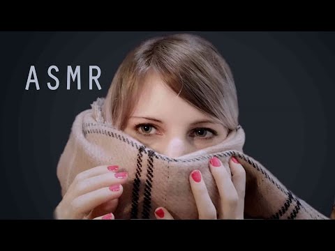 ASMR Whisper | Mumbling through fabric | Silk stole, scarf and bandana | wet mouth sounds