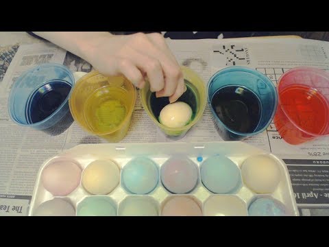 [ASMR] Whispering and Coloring Easter Egg Sounds
