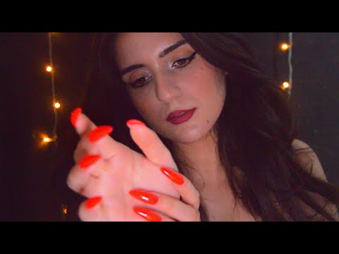[ASMR] Relaxing Hand Sounds (skin scratching, , finger fluttering, tapping on nails, hand rubbing)