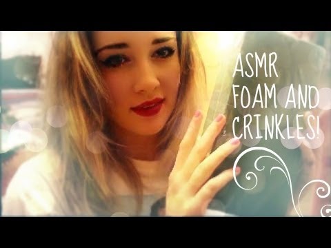 ASMR playing with floral foam! +crinkles and close up whispers!
