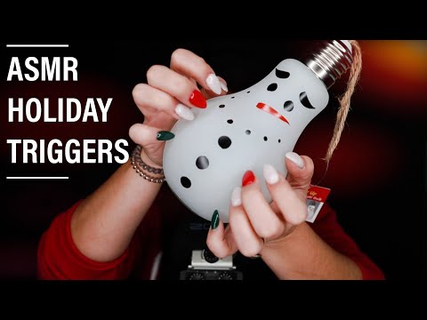 ASMR CHRISTMAS TRIGGERS PART 1 | Holiday Tingles (Tapping, match striking, nail on nail tapping) ⛄🎄