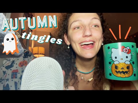 ASMR ~🌙 🦉🎃 cozy, late night GUM chewing TINGLES! 🎃🦉🌙