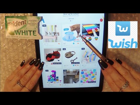 ASMR Gum Chewing Online Shopping on Ipad | Wish | Tingly Whisper