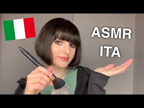 ASMR ITALIANO 🇮🇹 (in Italian + mic brushing)💤