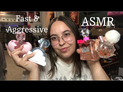 Fast & Aggressive Tapping & Scratching Perfumes & Whispers Lofi ASMR