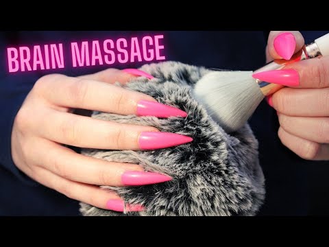 Asmr Deep Mic Brushing, Scratching & Massage | Asmr No Talking for Sleep with Long Nails - 4k
