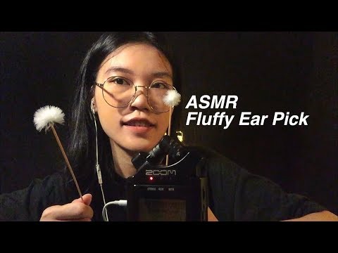 ASMR Fluffy ear pick Ear cleaning l no talking