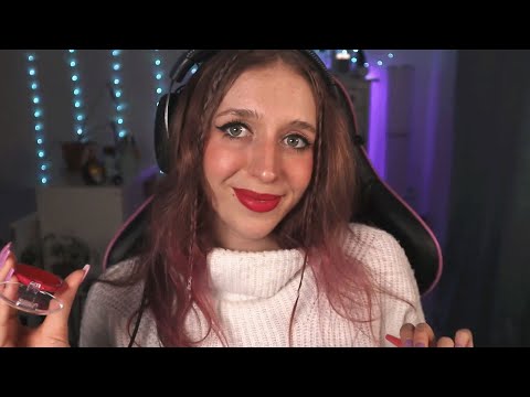 ASMR Doing Your Makeup (Roleplay with layered sounds)