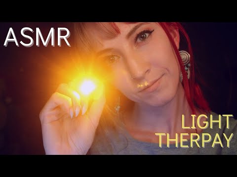 ASMR - Light Therapy For Stress Relief & Relaxation (whispered, meditative)