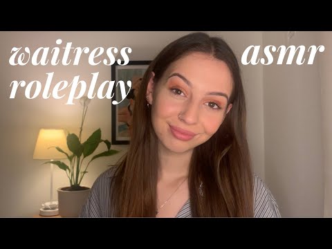 ASMR - waitress takes your order: restaurant roleplay (whispers & paper sounds)