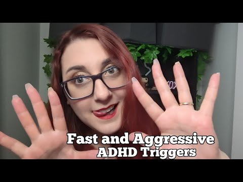 Fast and Aggressive ASMR FOR ADHD (unpredictable triggers and quick cuts)