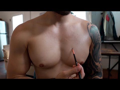 Doing My Favorite ASMR Trigger On My Chest - Close Male Whispers