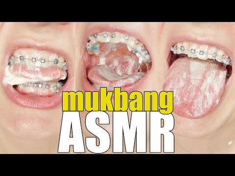 BRACES with ASMR eating food