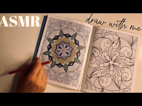 [ASMR] 🧑‍🎨 draw with me + Random whispering (german/deutsch)