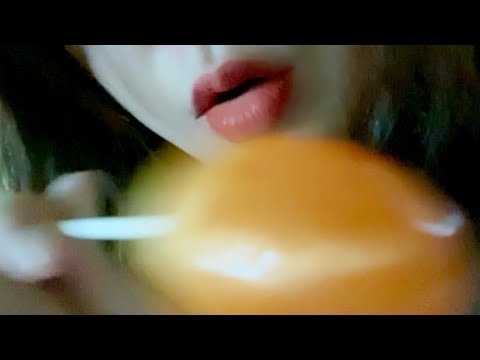 마지막 영상..goodbye🙋🏻‍♀️🖐🏻/입소리asmr/lollipop eating/mouth sounds