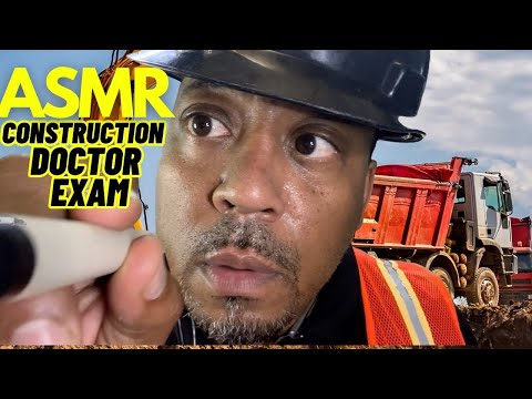 ASMR Roleplay Doctor Pepe exams and treats Construction Worker