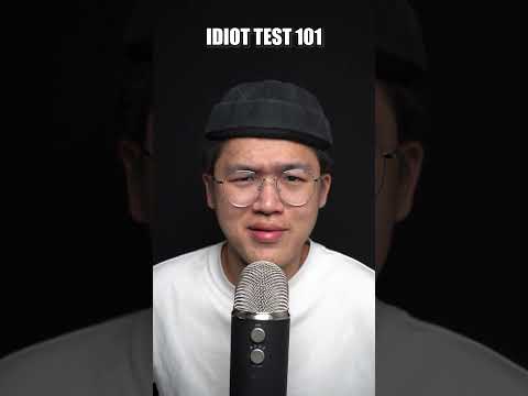 Are you an idiot? [IDIOT TEST] #asmr #shorts