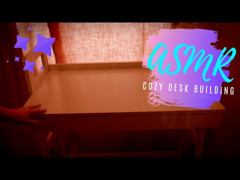 [ASMR] Relaxing Building A Desk (Whispered)
