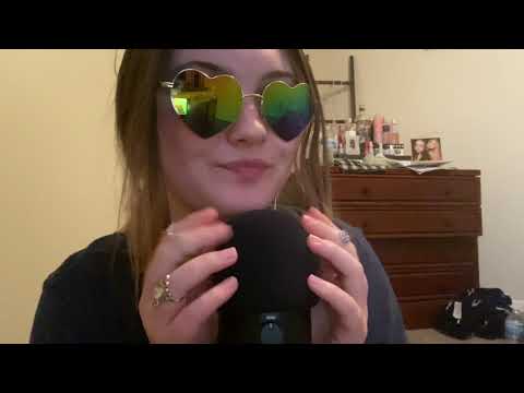 ASMR random triggers (mic swirling, mouth sounds, repeating words, rambling, tapping, etc)