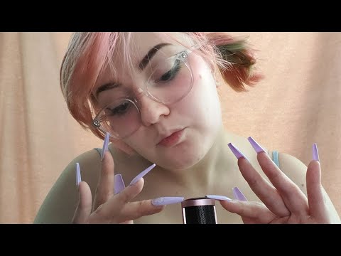 ASMR Slow Mic Touching, Tapping, and Blowing (NO TALKING)