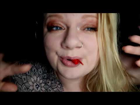 ASMR Mouth sounds | Pen cap biting and chewing (whispers)