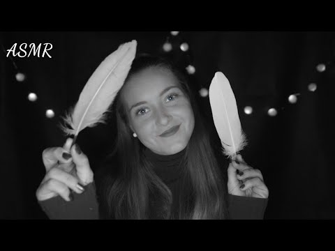 Černobílé vizuální ASMR s pírky 🪶 | relaxační ASMR CZ