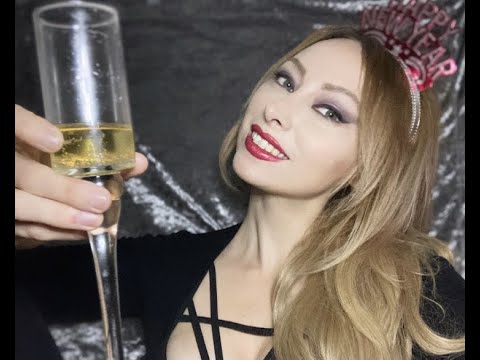 ASMR New Years with Girlfriend Roleplay I Tingly Whispers I Carbonation I Tapping I Party Favor Play