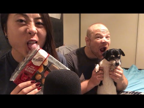 ASMR| Sushi Gummies, Eating Sounds, Mouth Sounds, Whisper, Chewy