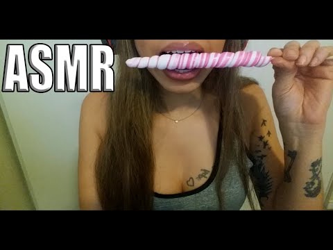 {ASMR} lollipop and nibbling| sucking and teeth clicking sounds