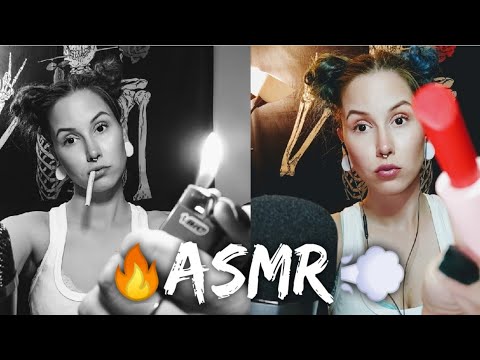 ASMR | Smoke with me // while doing your wooden makeup roleplay 💄🔥💨