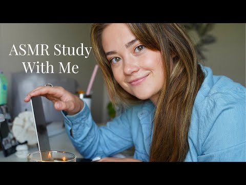 ASMR Study With Me! Inaudible Whispers, Typing, Meditation Music, Affirmations, Helping Productivity