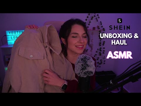 ASMR | SHEIN UNBOXING y HAUL (Tapping, Scratching y muchos susurros)