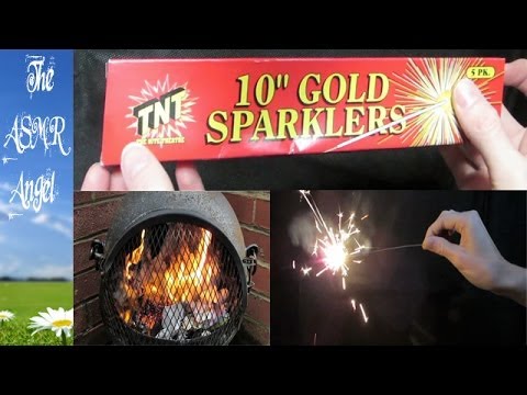 ASMR Bonfire Night Special with Sparklers and Fire Sounds (Binaural - 3D Sound)