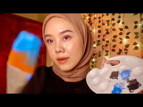 ASMR Painting Your Face 🎨| Art Student Roleplay