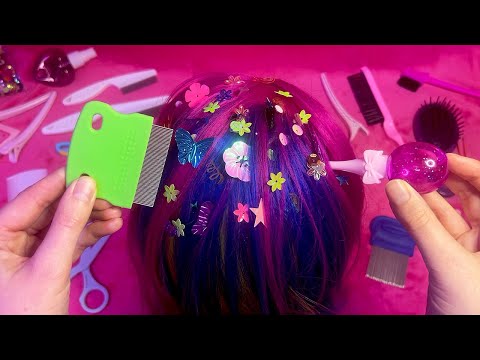 ASMR Lice Scalp Check and Treatment (Whispered, Nostalgic)