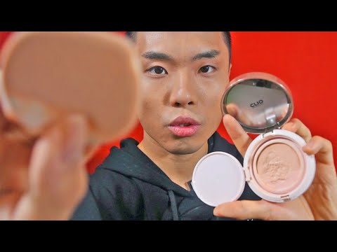 Powder Puffs Only: Realistic ASMR [퍼프소리/No Talking] Korean Makeup Roleplay [No Talking]