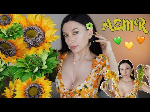 ASMR Green & Yellow Triggers / Whispered ChitChat