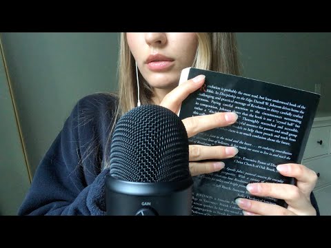 ASMR fingertip tapping & gripping on books, phone case tapping, camera tapping + rambles