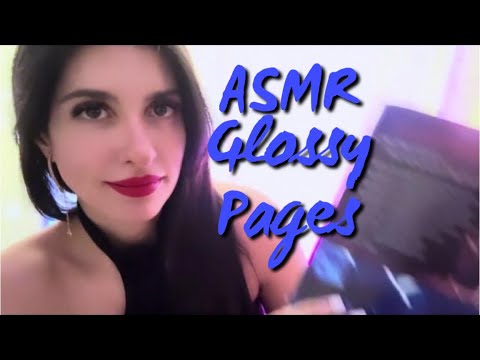 📚😌💤ASMR Glossy Page Turning and Whispered Reading to You💤😌📚