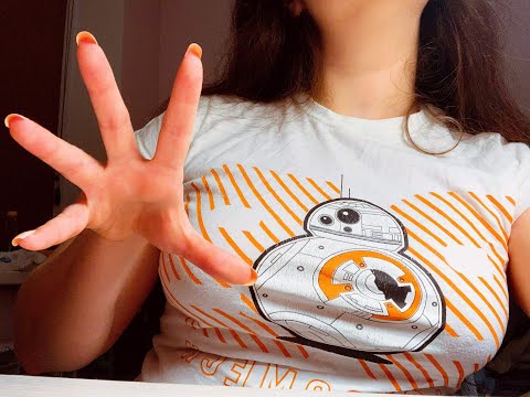 ASMR: SCRATCHING ON MY BB-8 TSHIRT & TAPPING + Rambling about The Mandalorian (No Spoilers)