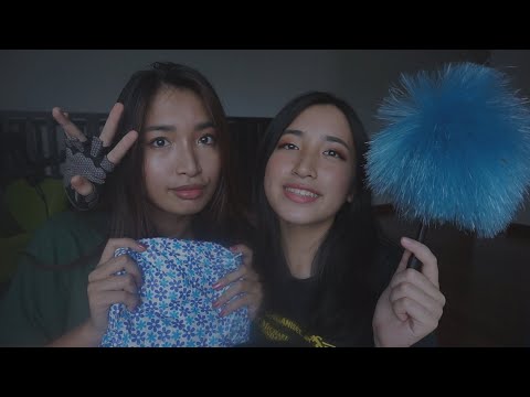 Teaching my sister how to ASMR // 20 TRIGGERS✨✨