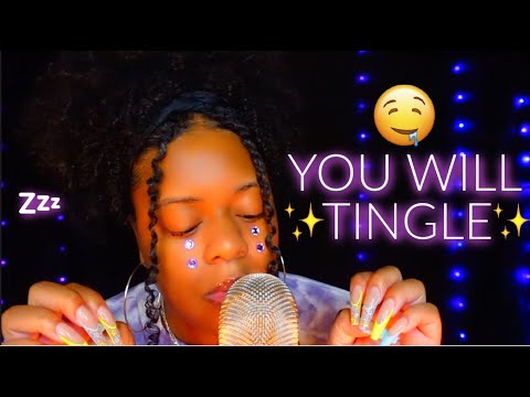 ASMR ✨YOU WILL TINGLE TO THESE TINGLY MOUTH SOUNDS, NAIL TAPS & BRAIN SCRATCHES 🤤♡✨ (SO GOOD)