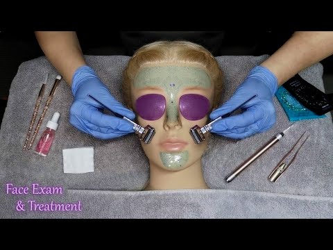 ASMR Face Examination *Extreme Tingles*: Shaving | Plucking | Peel-off Mask (Whispered, Layered)