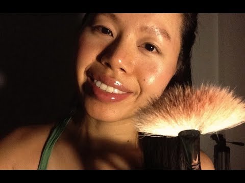 ASMR THE MOST GENTLE Face Brushing to Relax You (tico, skk, stipple, kiss, Beautiful Wind Chimes)