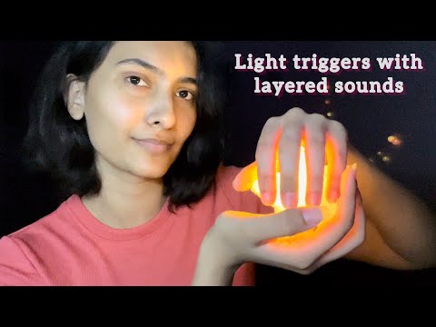 Trying some Experimental Triggers | Asmr Light Triggers with Layered Sounds in the dark