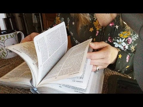 ASMR ❤ Bible reading - Christian - Paper Sounds -Whispering - Camera Touching