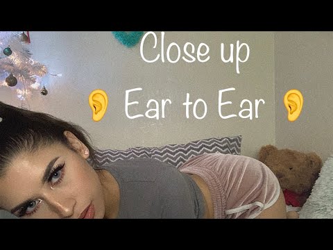 ASMR Laying in bed , while I whisper “goodnight”  Close up in your  ears 👂 😴