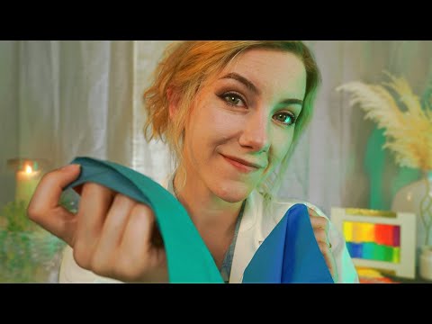 ASMR 🎨 A Rather Strange™ Color Analysis | Soft spoken to Whisper, Fabric Sounds, Personal Attention